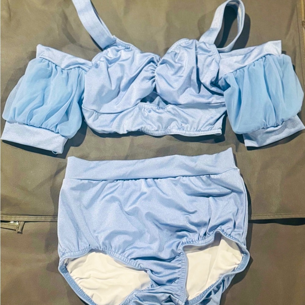 Kelle’ Teen Blue Off-Shoulder Set